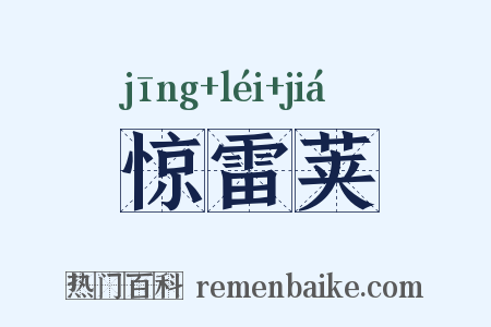 惊雷荚是什么意思的图片